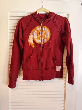 Women's Redskins Zip-Up Hoodie Jacket with Retro Logo